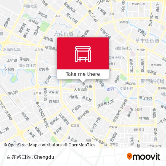 百卉路口站 map