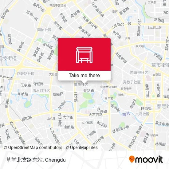 草堂北支路东站 map