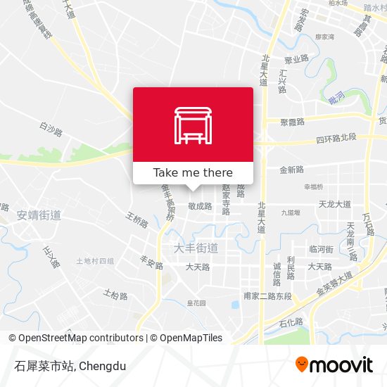 石犀菜市站 map