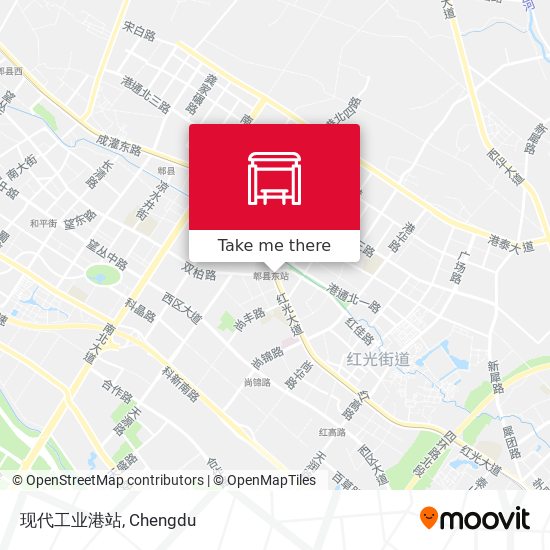 现代工业港站 map