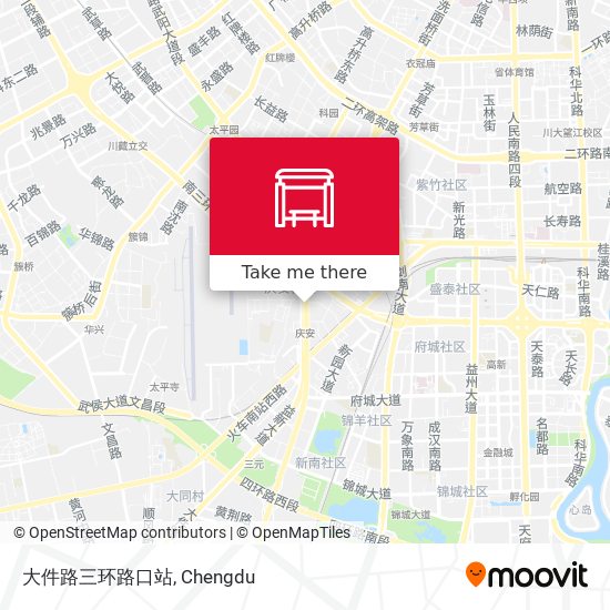 大件路三环路口站 map