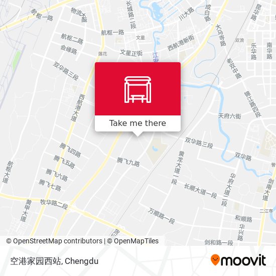 空港家园西站 map
