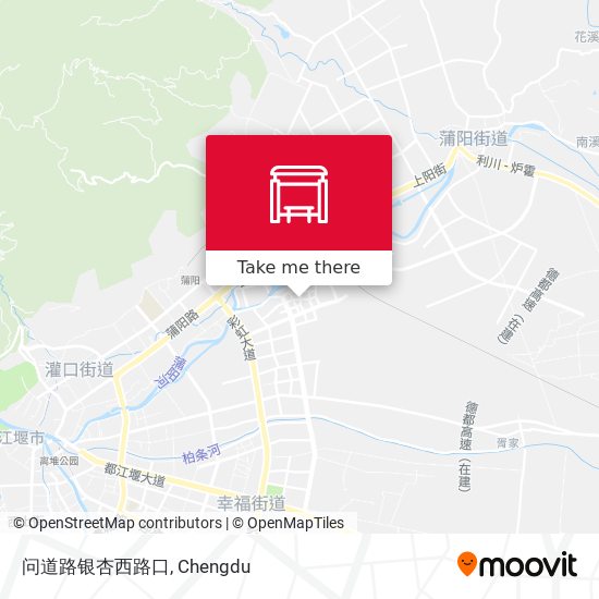 问道路银杏西路口 map