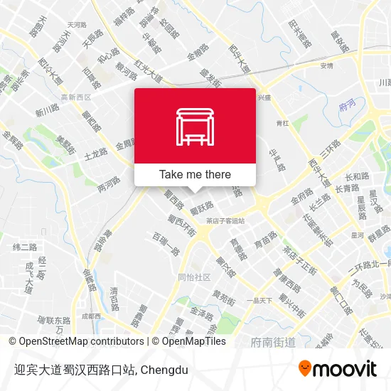 迎宾大道蜀汉西路口站 map