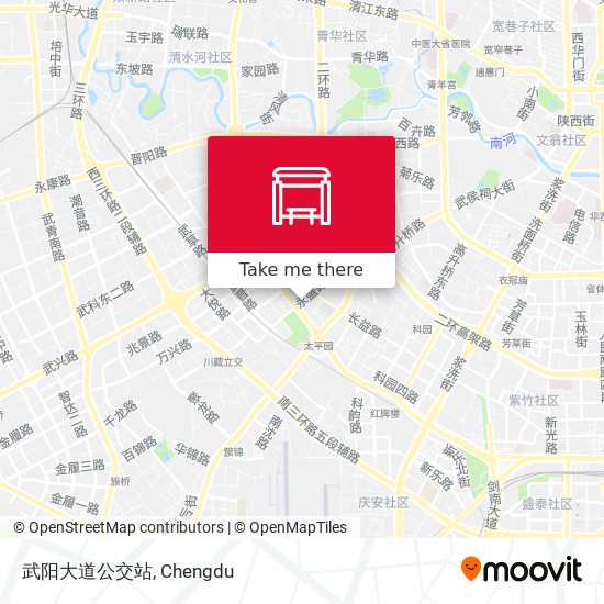 武阳大道公交站 map