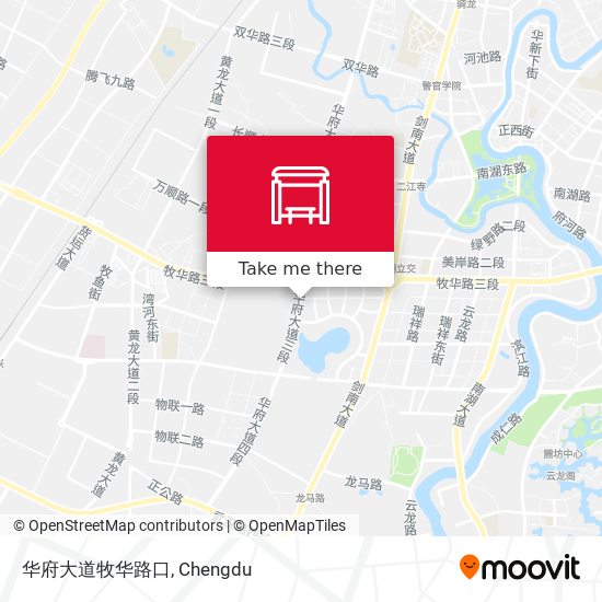 华府大道牧华路口 map