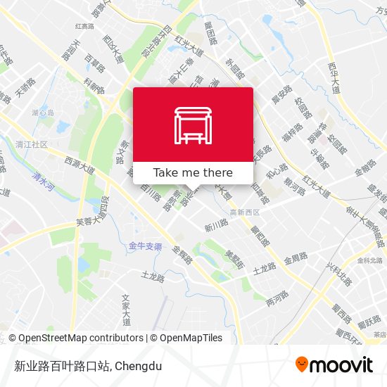 新业路百叶路口站 map