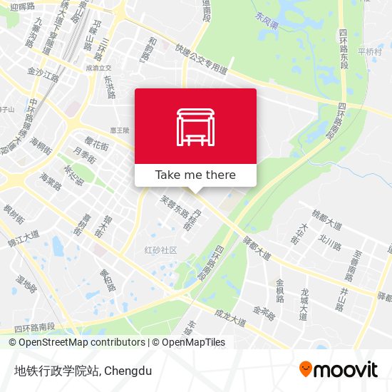 地铁行政学院站 map