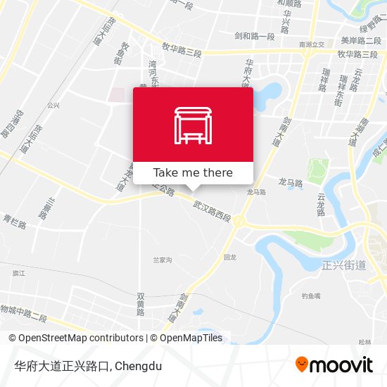 华府大道正兴路口 map