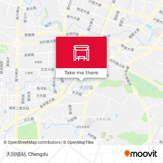 天回镇站 map