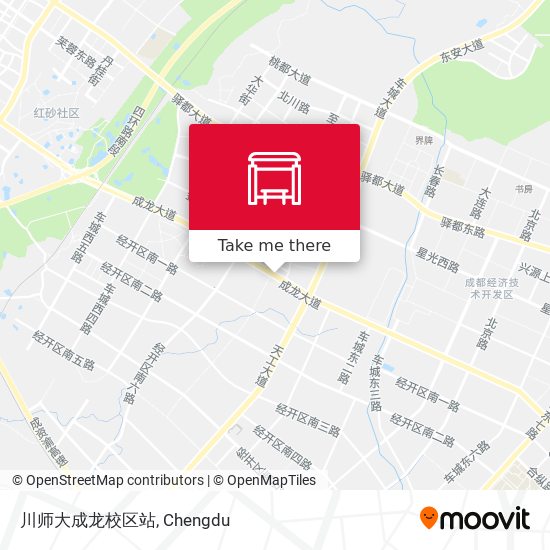 川师大成龙校区站 map