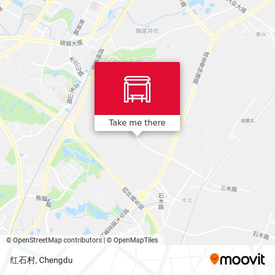 红石村 map