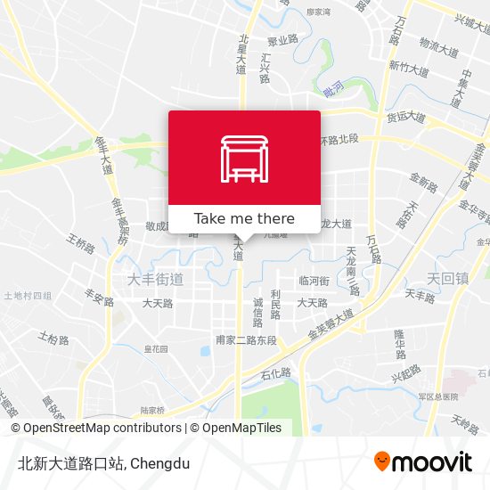 北新大道路口站 map