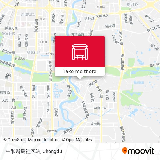 中和新民社区站 map