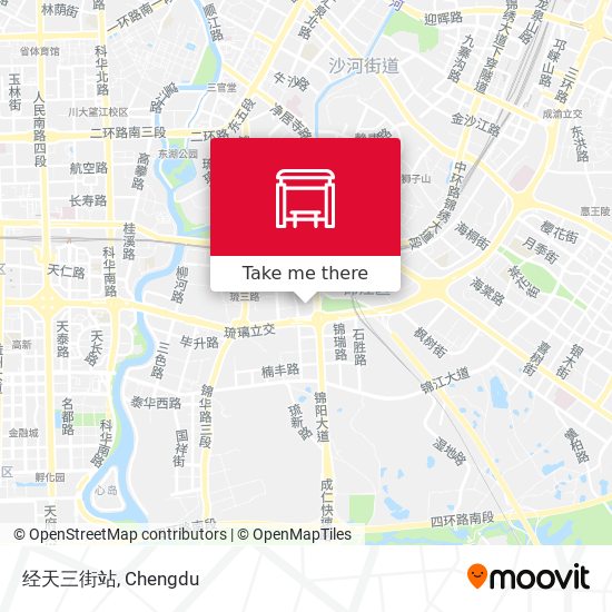 经天三街站 map