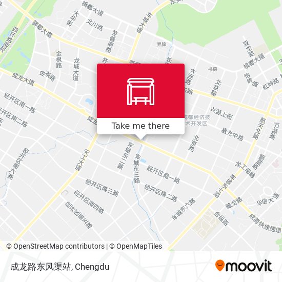成龙路东风渠站 map