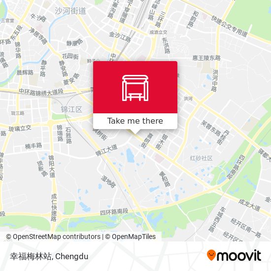 幸福梅林站 map