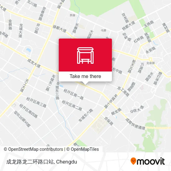 成龙路龙二环路口站 map