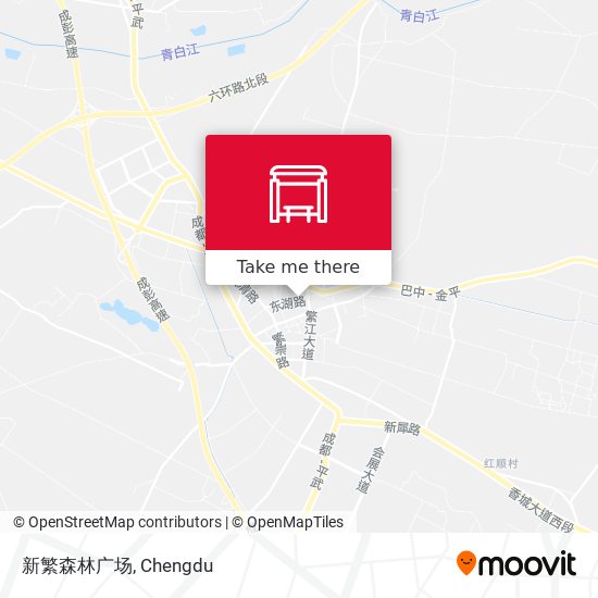 新繁森林广场 map
