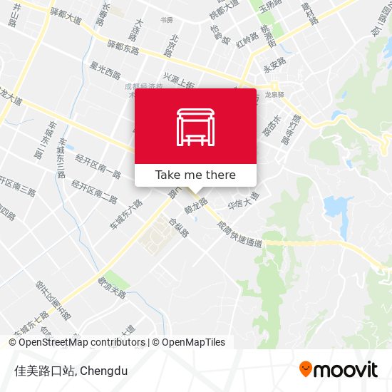 佳美路口站 map