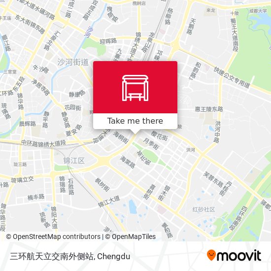 三环航天立交南外侧站 map