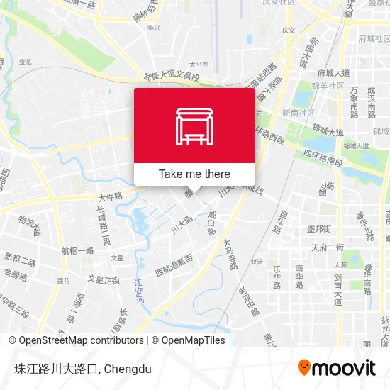 珠江路川大路口 map