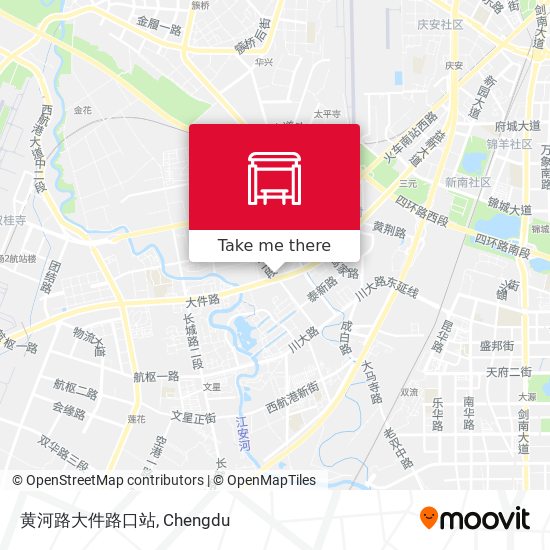 黄河路大件路口站 map