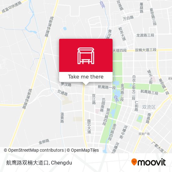 航鹰路双楠大道口 map