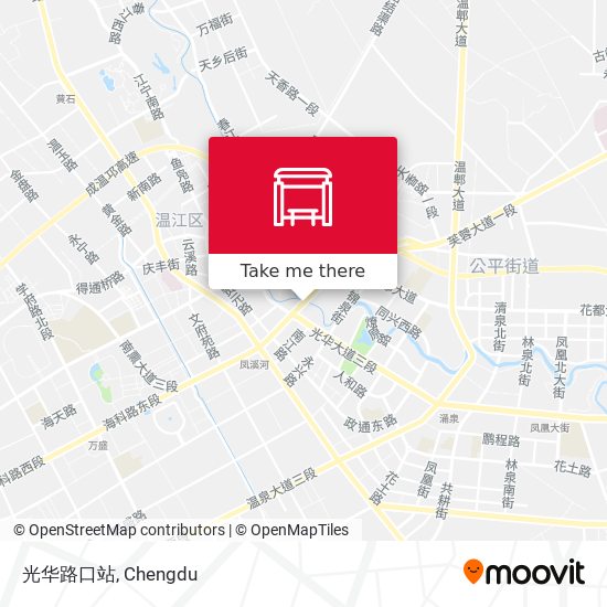 光华路口站 map