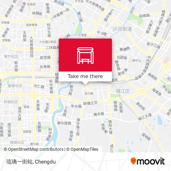 琉璃一街站 map