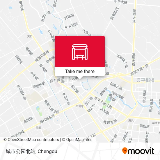 城市公园北站 map