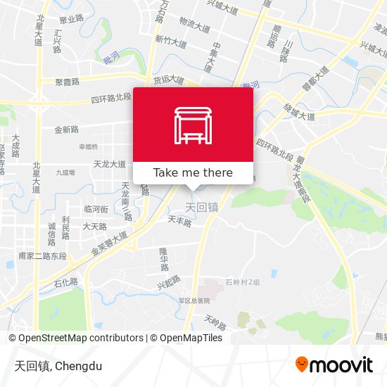 天回镇 map