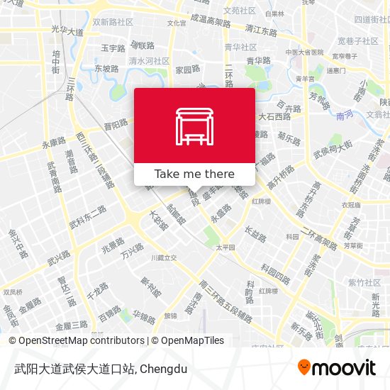武阳大道武侯大道口站 map
