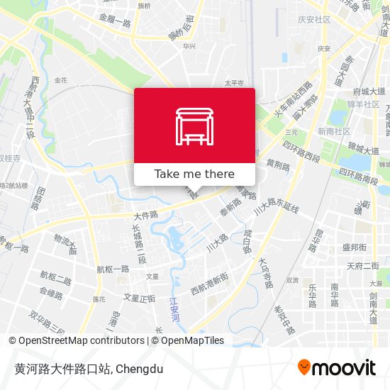 黄河路大件路口站 map