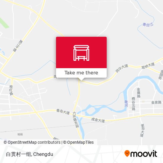 白贯村一组 map