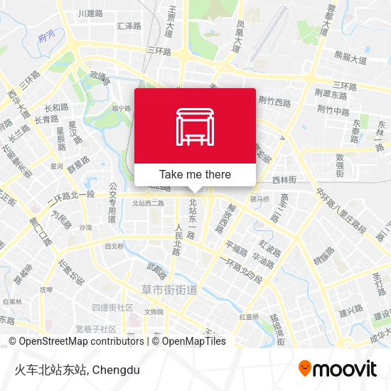 火车北站东站 map