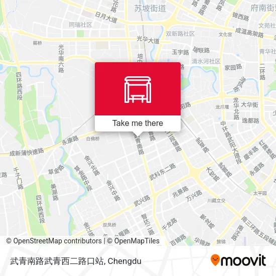 武青南路武青西二路口站 map