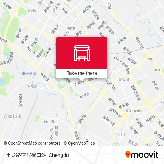 土龙路蓝岸街口站 map