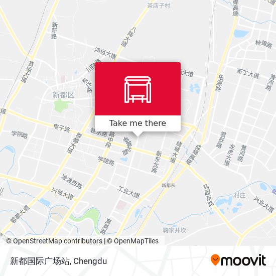 新都国际广场站 map