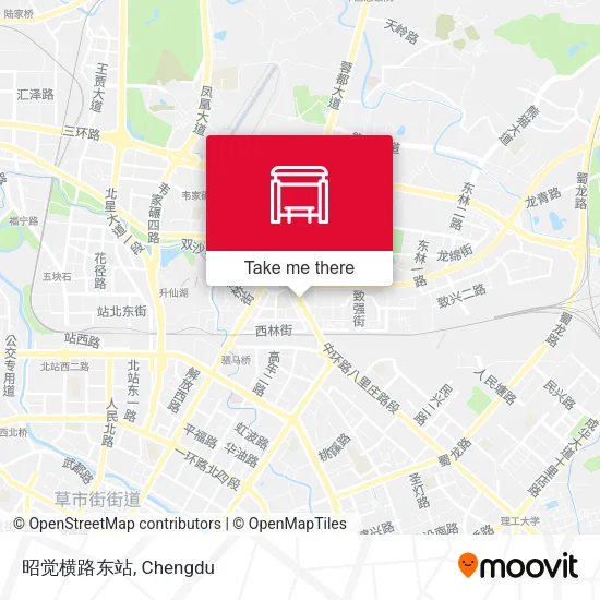 昭觉横路东站 map