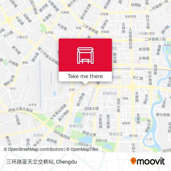 三环路蓝天立交桥站 map