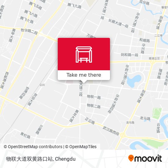 物联大道双黄路口站 map