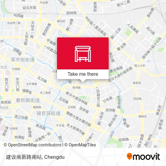 建设南新路南站 map