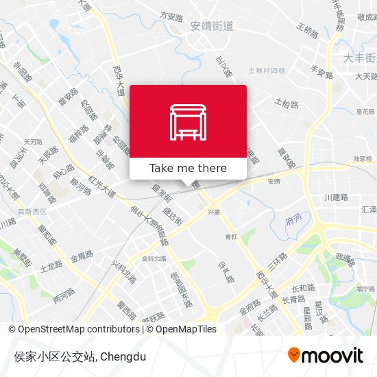 侯家小区公交站 map