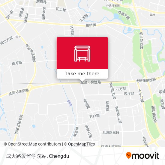 成大路爱华学院站 map