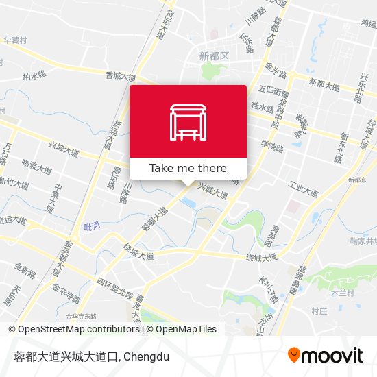蓉都大道兴城大道口 map