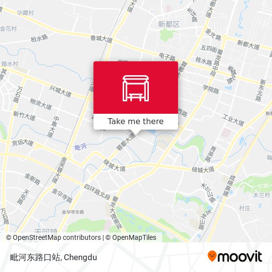 毗河东路口站 map