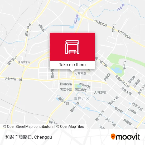 和谐广场路口 map