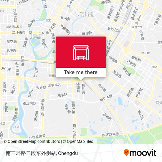 南三环路二段东外侧站 map
