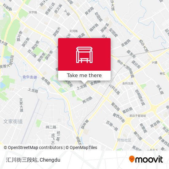 汇川街三段站 map